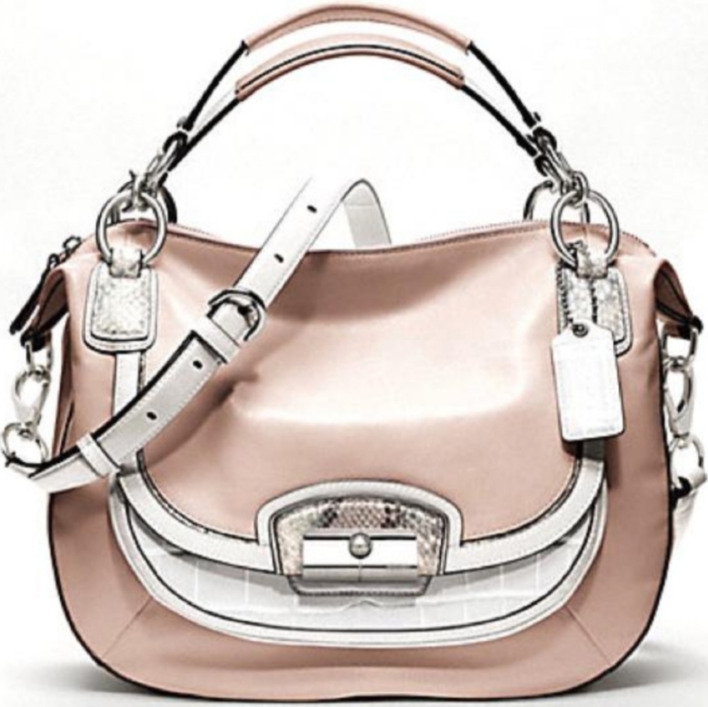 COACH Kristin Spectator Leather Round Satchel